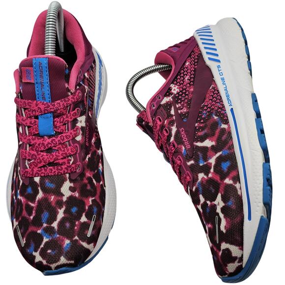 Brooks Adrenaline GTS 22 Run Wild Cosmic Cheetah Womens 7.5 Medium B Sneakers - Picture 2 of 13